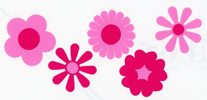 Tiny Mixed Bed Flowers stickers | Hippy Motors car stickers vinyl ...