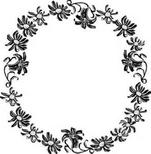 Flower Border Clipart Outline