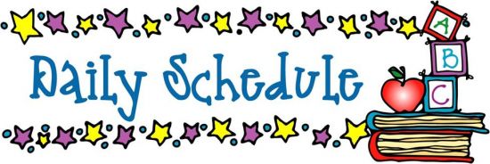 Daily Schedule Clipart - Free Clipart Images