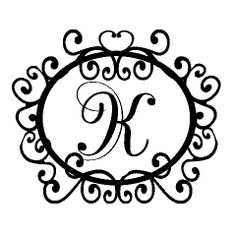 K monogram clipart