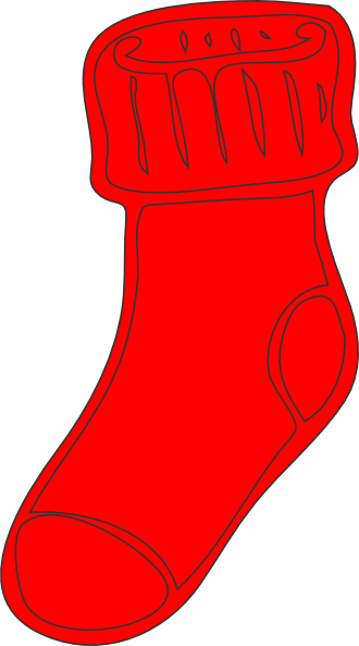 Red socks clip art - ClipartFox