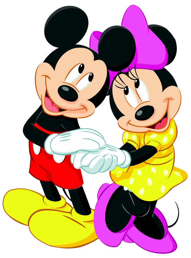 Mickey and minnie mouse clip art