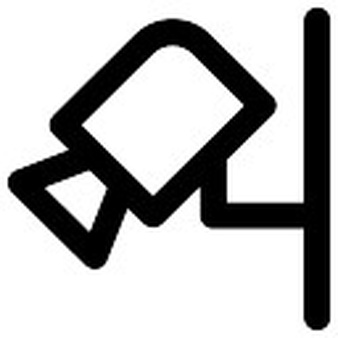 CCTV symbol in a square Icons | Free Download