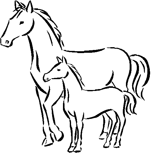 Horse Coloring Pages - Dr. Odd