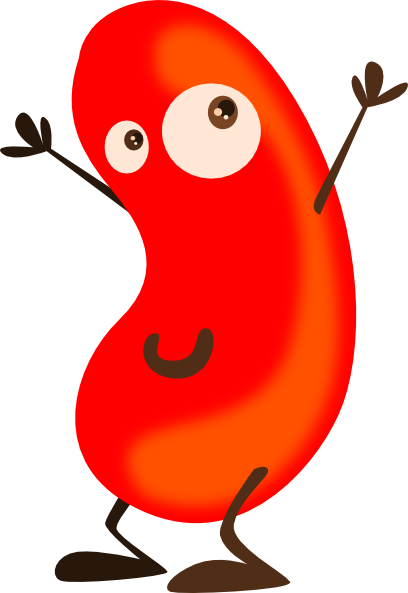 Red Bean Cartoon Clip Art - vector clip art online ...