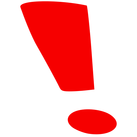 red exclamation mark