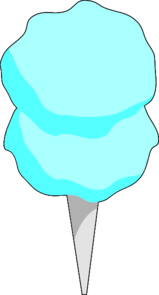 Blue Cotton Candy clip art - vector clip art online, royalty free ...