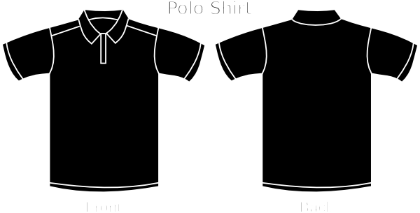 Black Polo Tee clip art - vector clip art online, royalty free ...