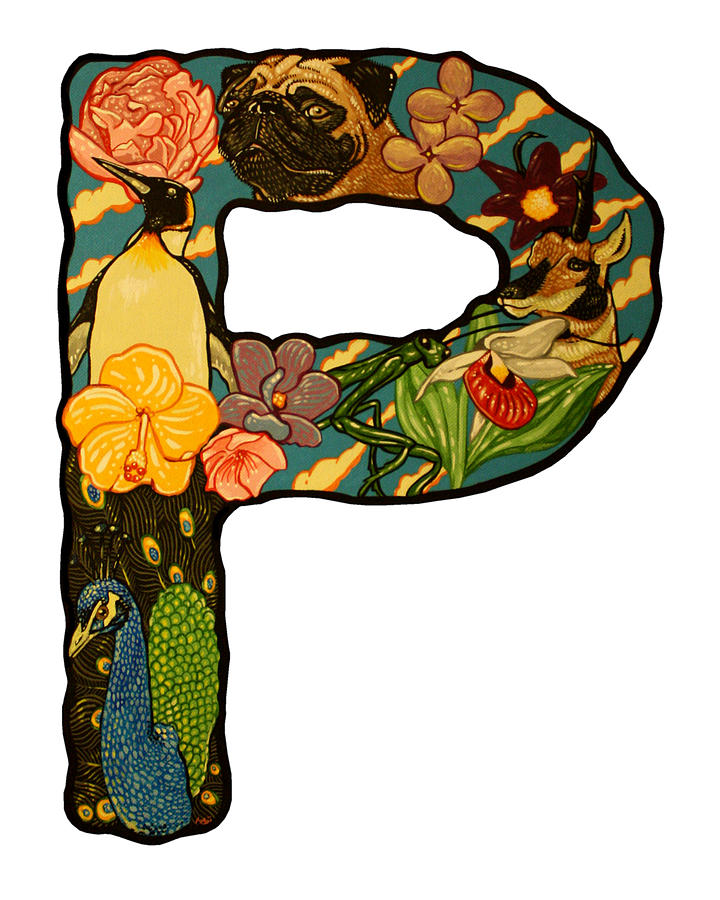The Letter P Painting by Jason Wright - The Letter P Fine Art ...