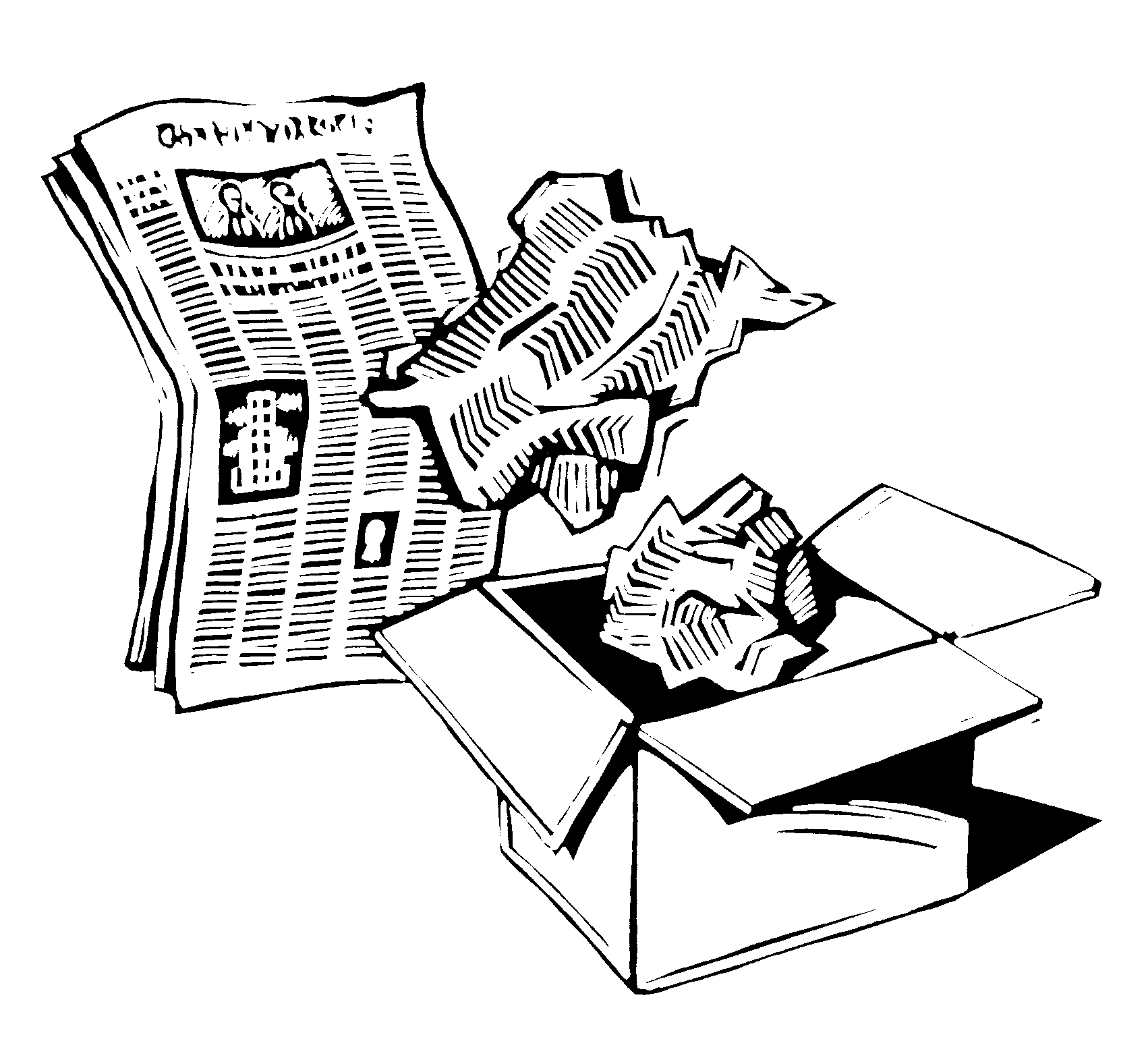 Recycle clipart black and white free images - Clipartix