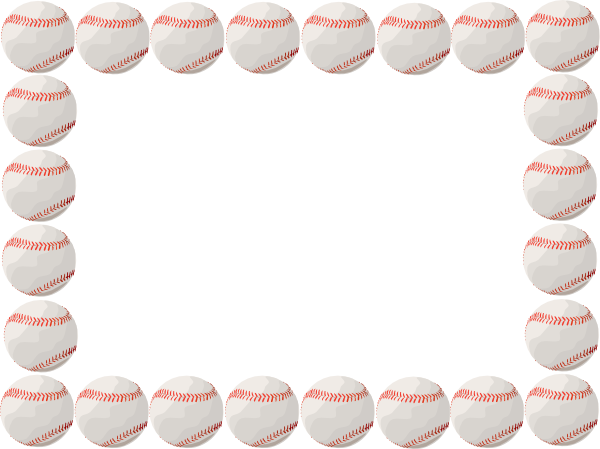 Baseball Border clip art - vector clip art online, royalty free ...