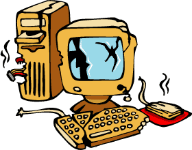 Clipart broken computer