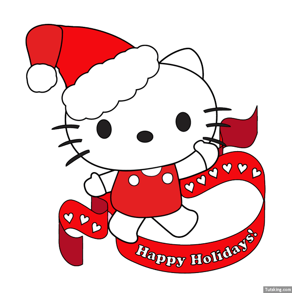 Kitty christmas clipart