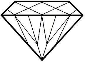 Clip Art Black And White Diamond Clipart