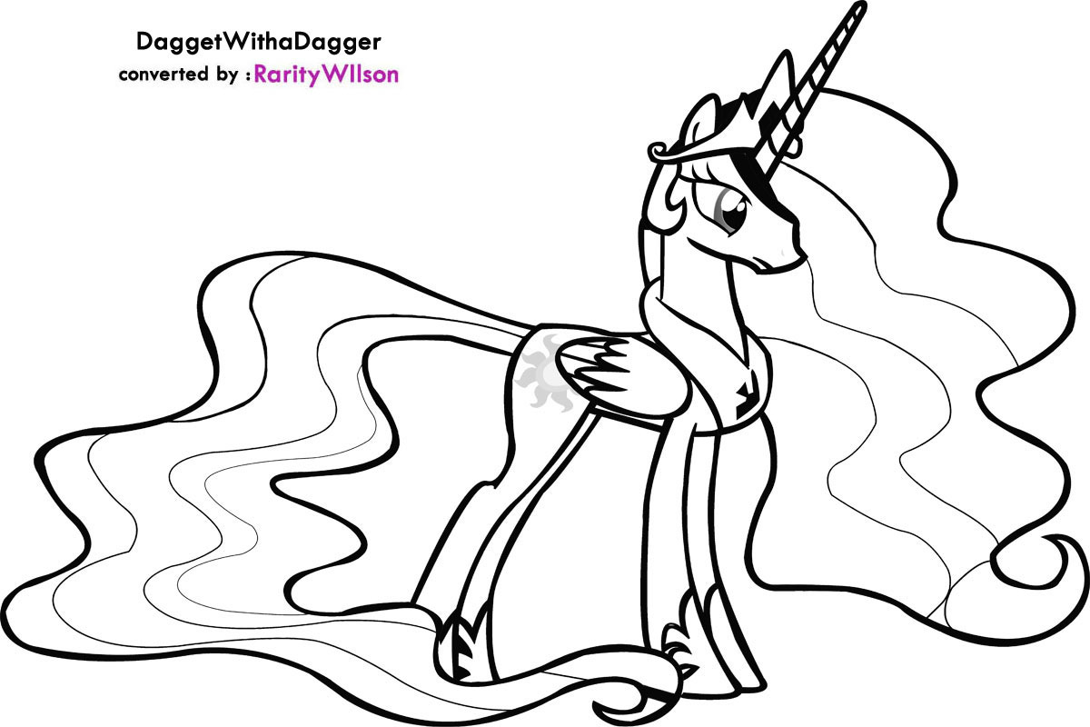 Princess pony coloring pages