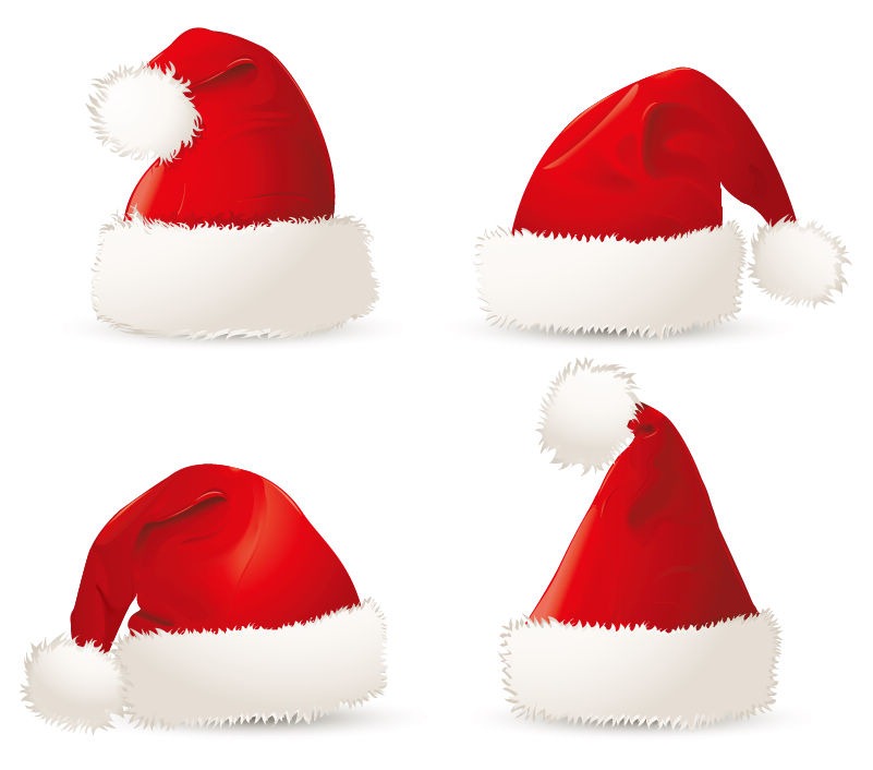 Free Red Christmas Santa Hats | Free Vector Graphics | All Free ...