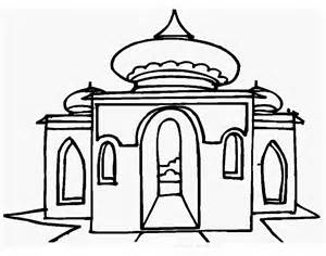 Contoh Mewarnai Gambar Masjid Contoh Gambar Mewarnai Terbaru 2014 ...