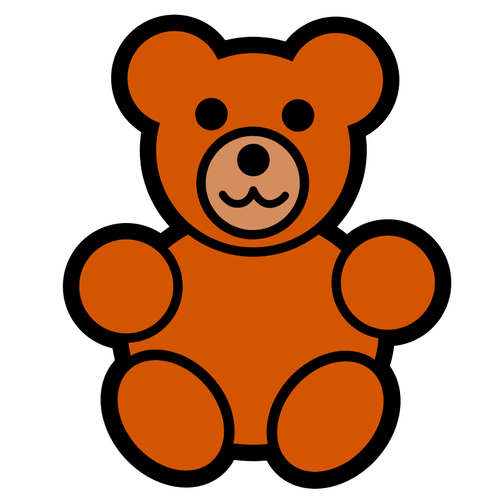 TeddybÃ¤r Spielzeug Vektor-ClipArt | Public Domain Vektoren