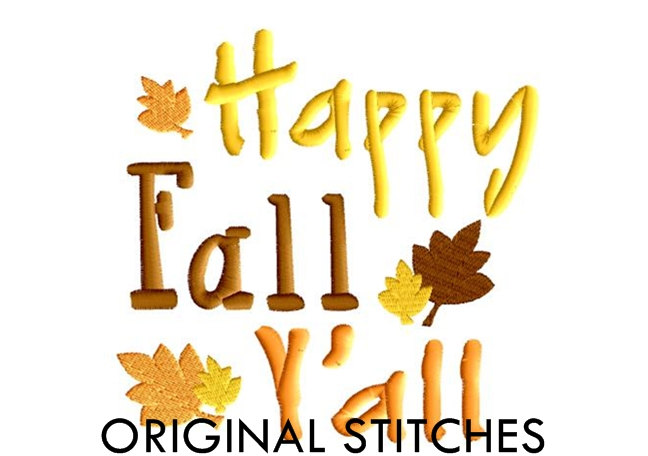 Happy Fall Y'all Clipart