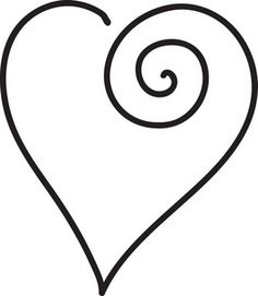 Free Black And White Clipart, Heart - ClipArt Best