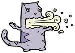 Eruttazione Cartone Animato Gatto immagini di stock - AzImage.com