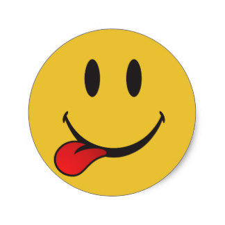 Sticking Out Tongue Stickers | Zazzle