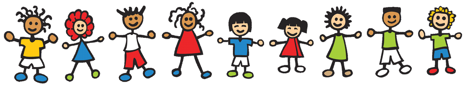 Children Holding Hands Clipart - Tumundografico