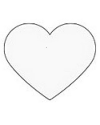 Template You Can Use The Picture Above Or Just Draw Heart Free ...