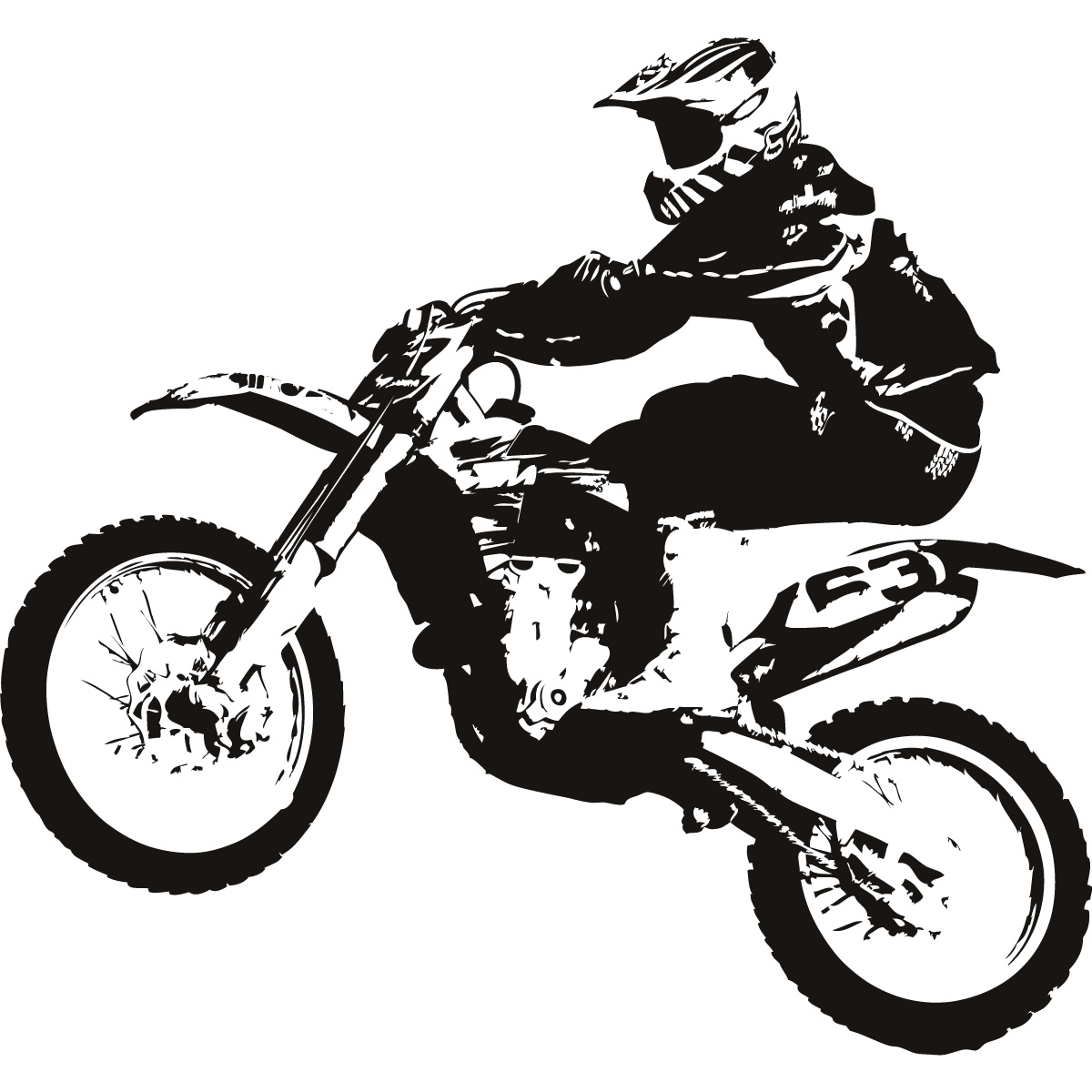 Dirt Bike Clip Art | Mewarnai