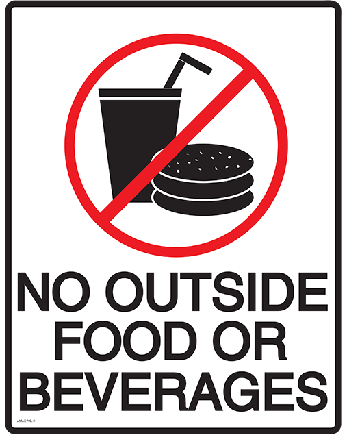 No Food Or Drink Sign Printable - ClipArt Best