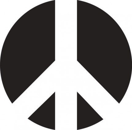 Printable Peace Sign Stencil - ClipArt Best