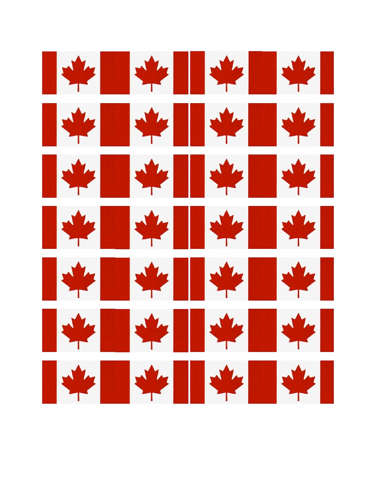 Canadian Flag Template Free - ClipArt Best