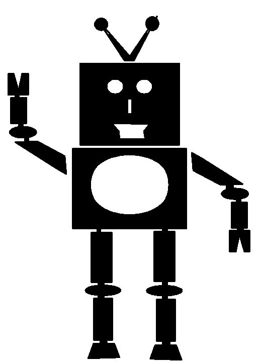 Items similar to Robot.. Stencil Template. PDF on Etsy