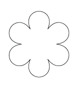 different 6 petals flowers templates and instructions to cut them ...