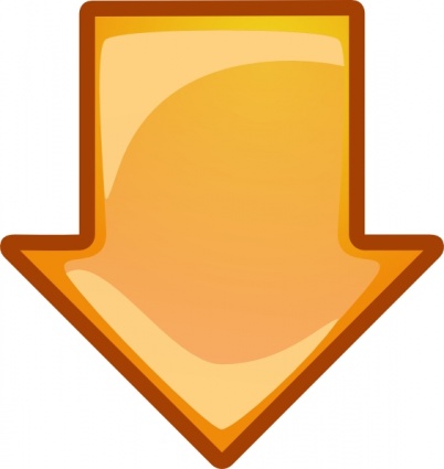 Download Arrow Orange Down clip art Vector Free