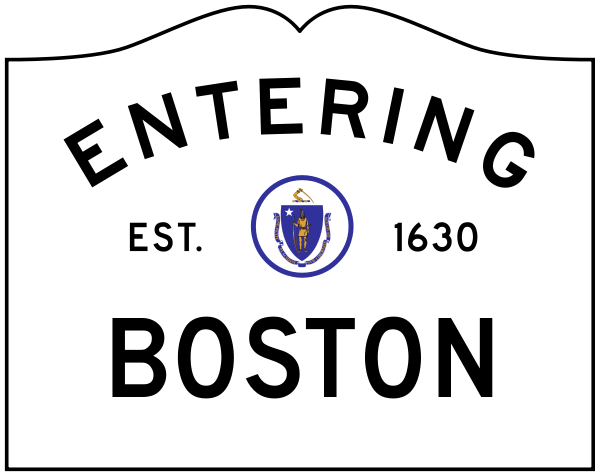MA corporate limit sign Boston.svg