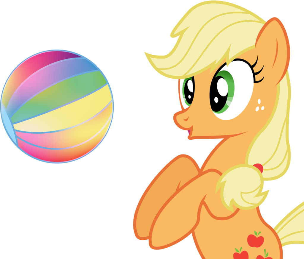 MLP: Applejack Speed Vector: Beach Ball