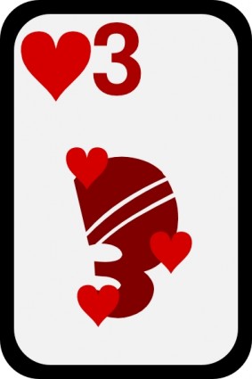 Three Of Hearts clip art Vector clip art - Free vector for free ...