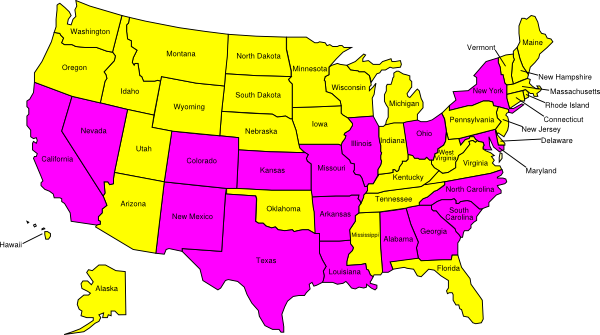 Us Map Places I M Visiting clip art - vector clip art online ...