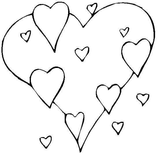 Hearts Coloring Page - ClipArt Best - ClipArt Best