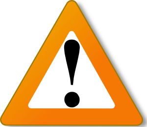 Warning Sign clip art - vector clip art online, royalty free ...