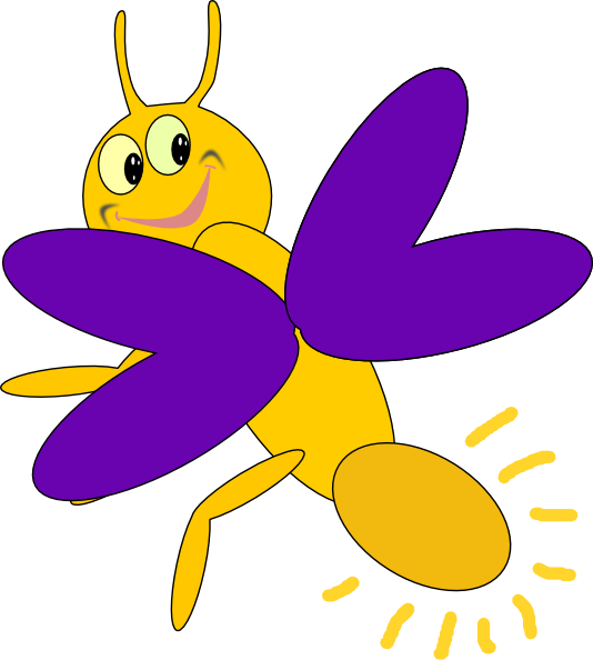 Purple Firefly 5 clip art - vector clip art online, royalty free ...