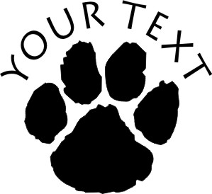 Wildcat Paw Decal