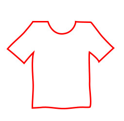 Drawing cartoon t-