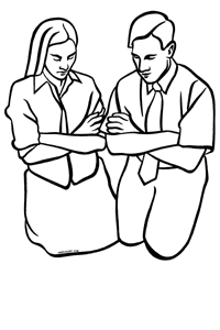 Free LDS Family Prayer Clipart