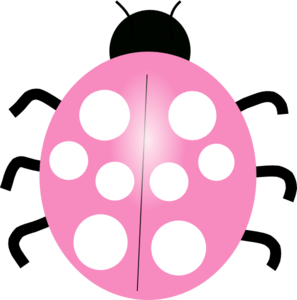 Pink Ladybug clip art - vector clip art online, royalty free ...