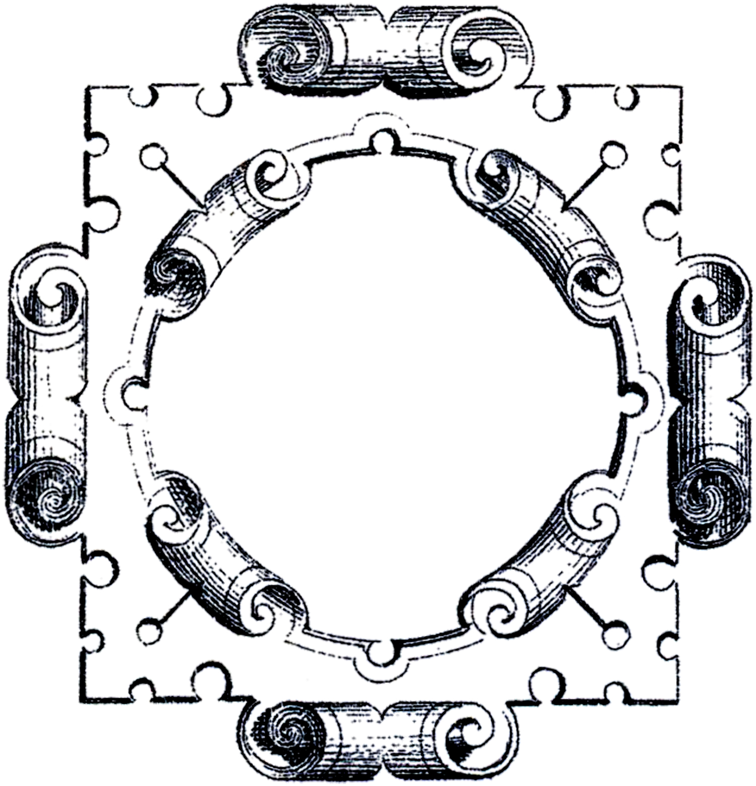 Splendid Ornament Frame Graphics - The Graphics Fairy