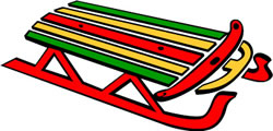 Tole Painters Unfinished Wooden Christmas Sleds