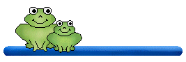 Frog Clip Art - Free Frog Clip Art - Two Frogs on a Blue Line ...