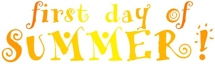 First Day Of Summer Clipart
